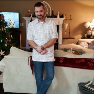 Mens button up casual shirt